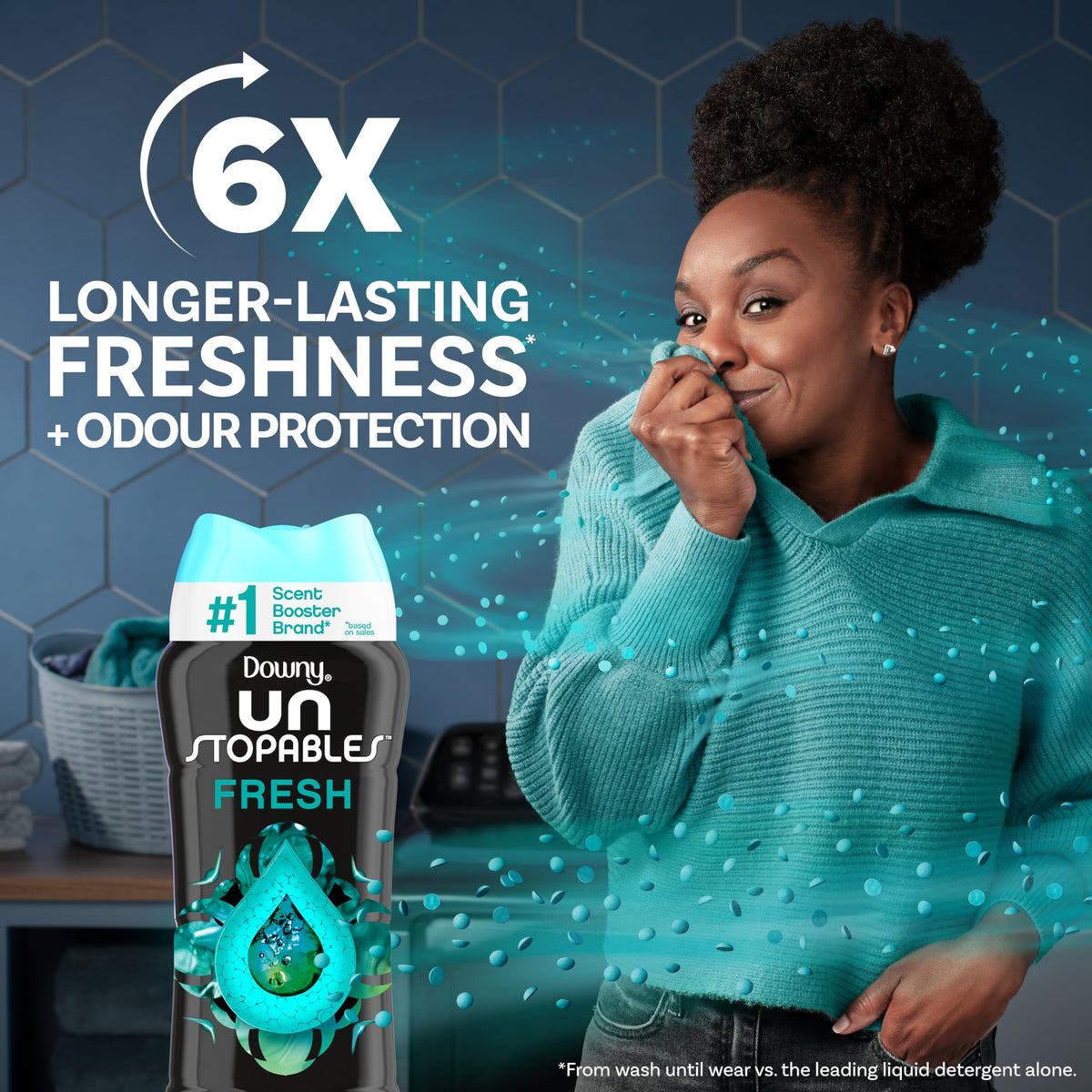 Downy Unstopables In-Wash Scent Booster Beads, FRESH, 18.2 oz