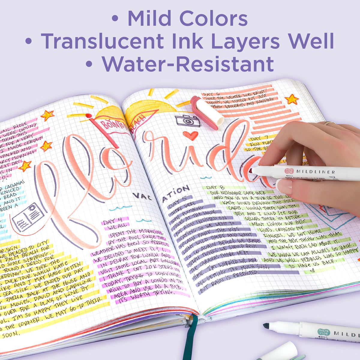 Zebra Pen MILDLINER 5/PK FLUORESCNT, Multicolors
