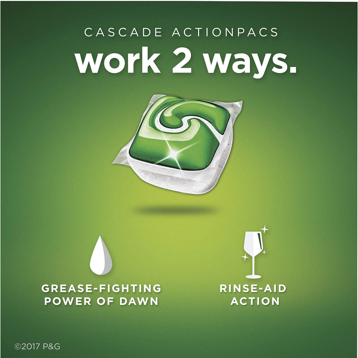 Cascade Original Detergent Pacs
