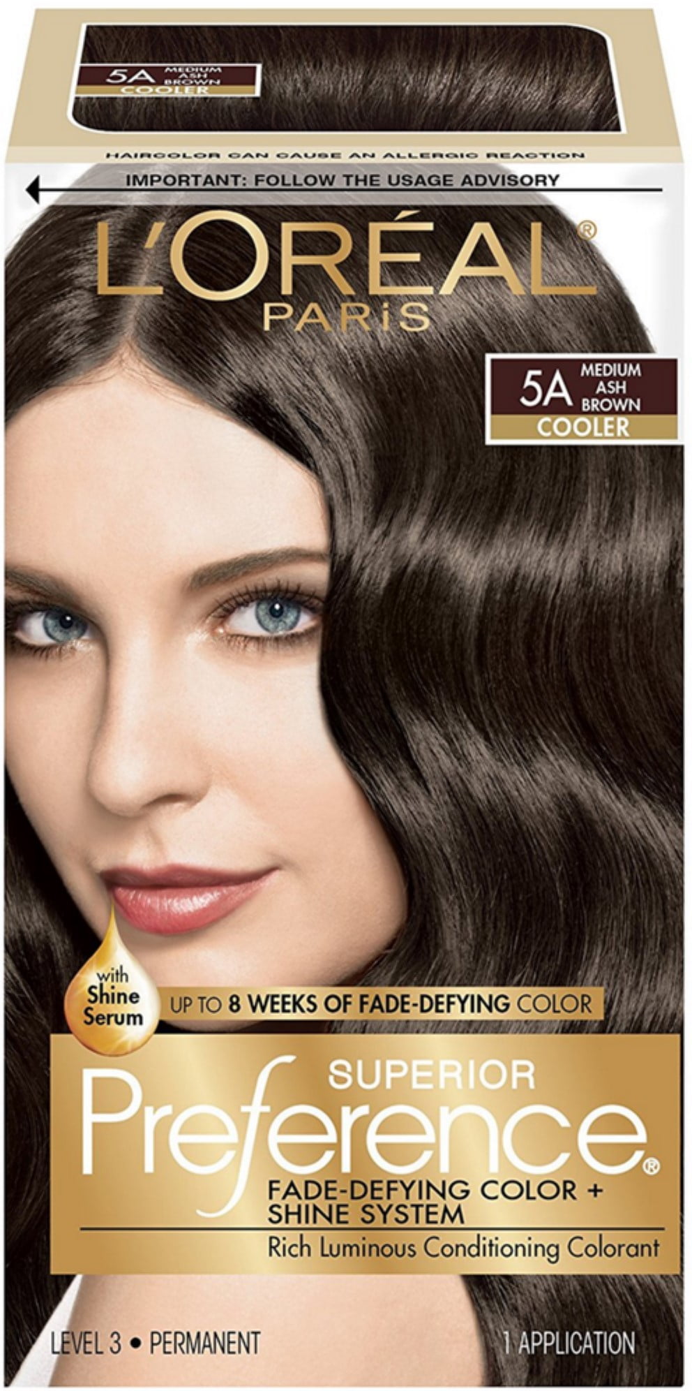 L'Oreal Preference #5a Medium Ash Brown product image 1