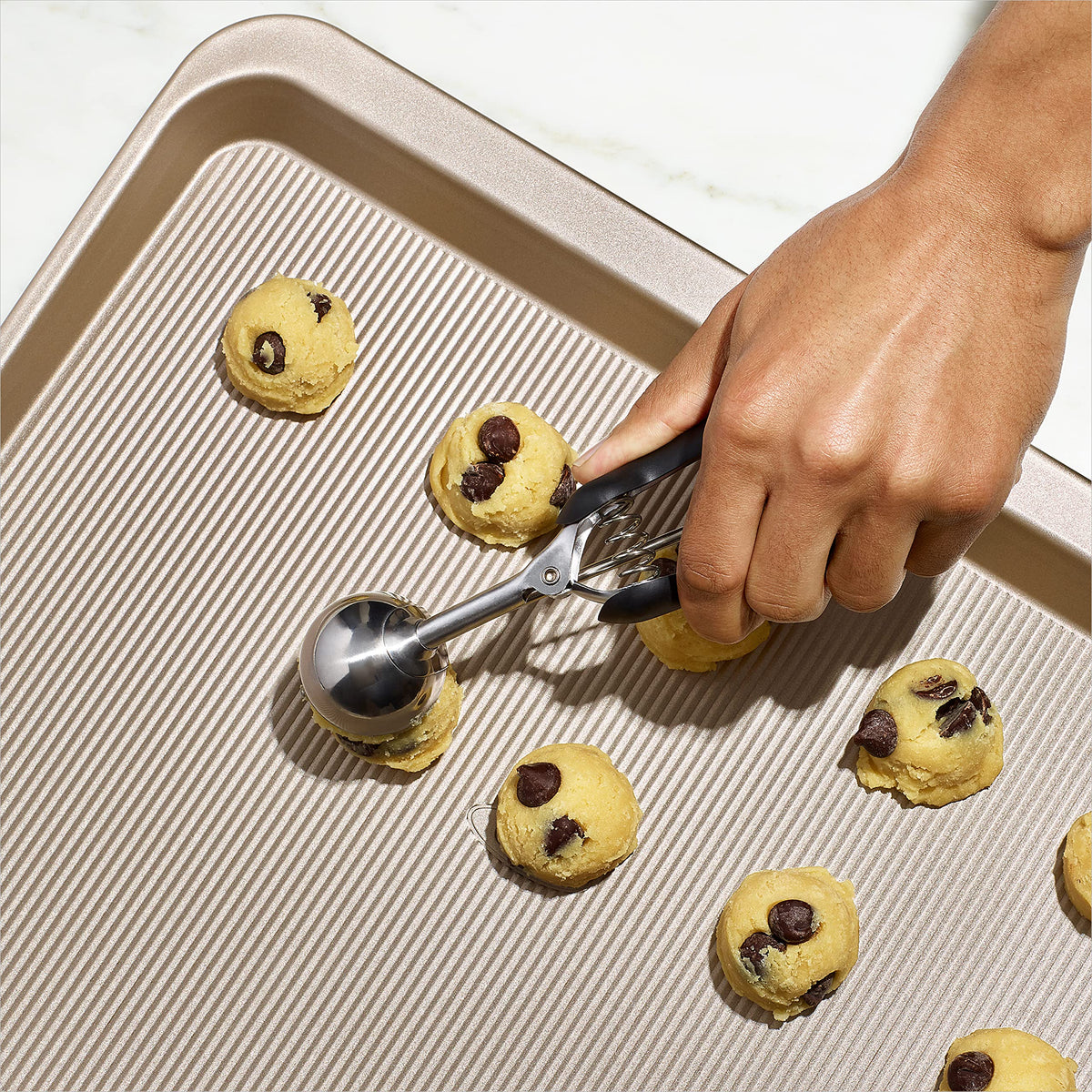 OXO Good Grips Non-Stick Pro Bakeware Cookie Sheet Gold 12.25-in x 17-in