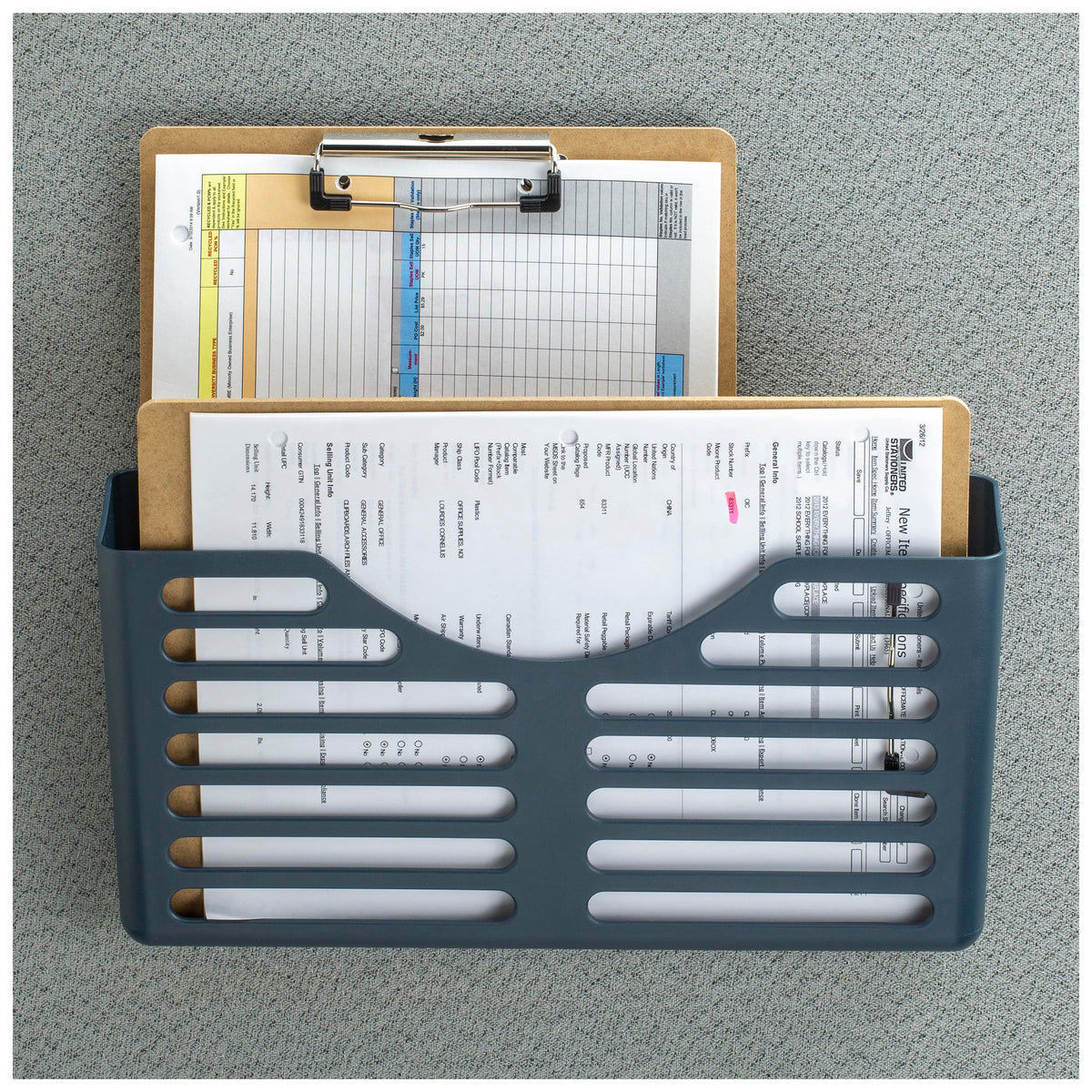 Officemate Verticalmate Letter Size File Pocket, Gray (29152)