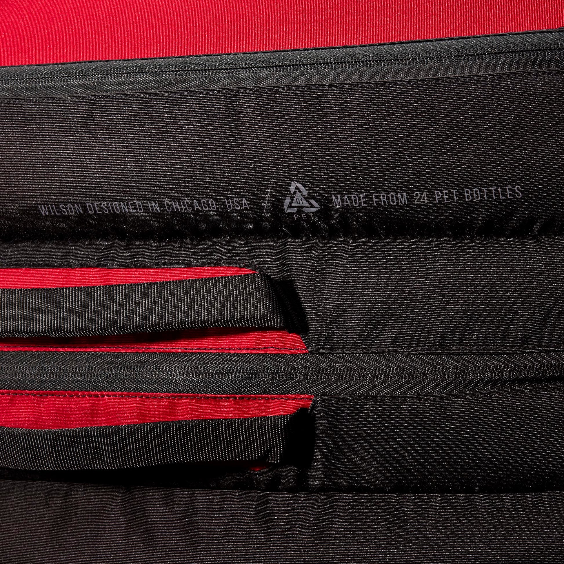 WILSON Clash V2 Super Tour Tennis Racket Bag - Red/Black, Holds up to 15 Rackets