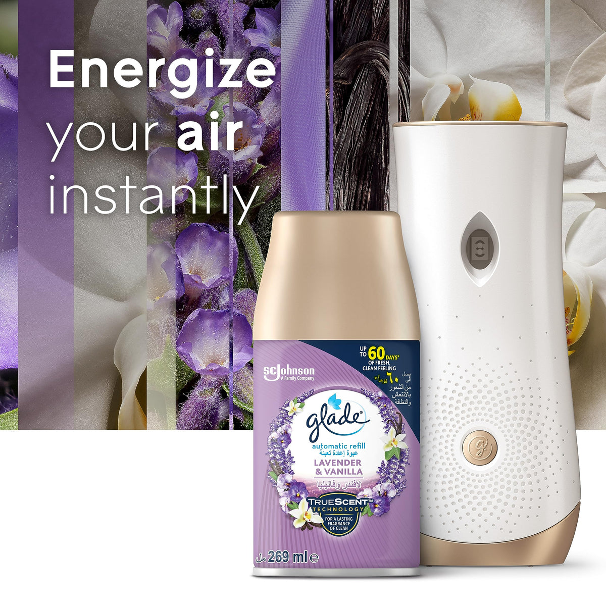 Glade Automatic Spray Refill 175G (269Ml) Lavender Package May Vary) Pack of 3