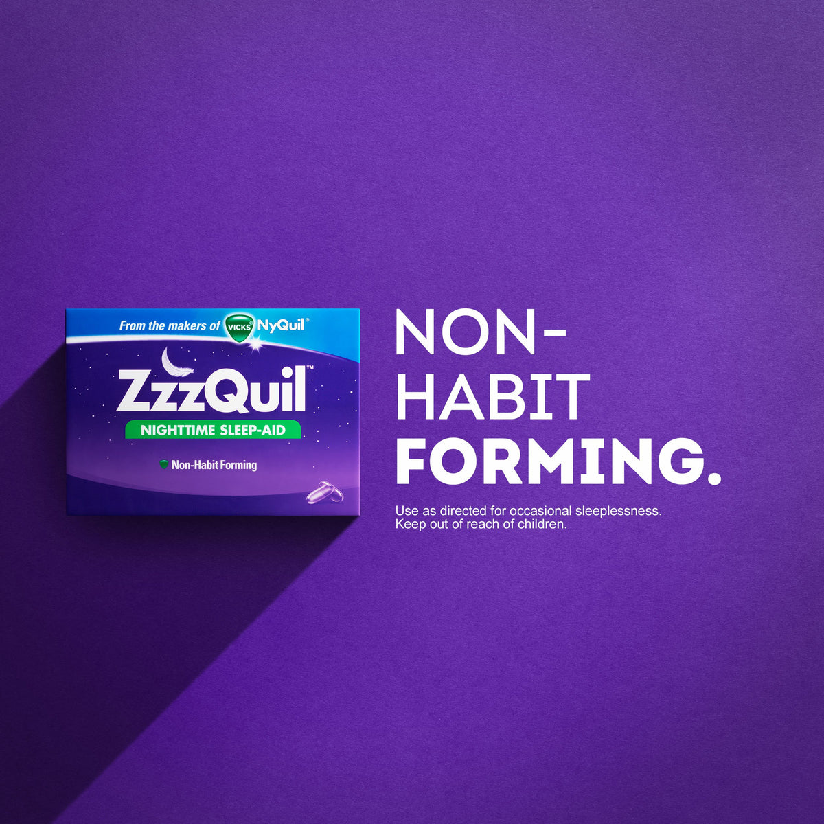 Vicks ZzzQuil Nighttime Sleep-Aid Liquicaps 24 Count