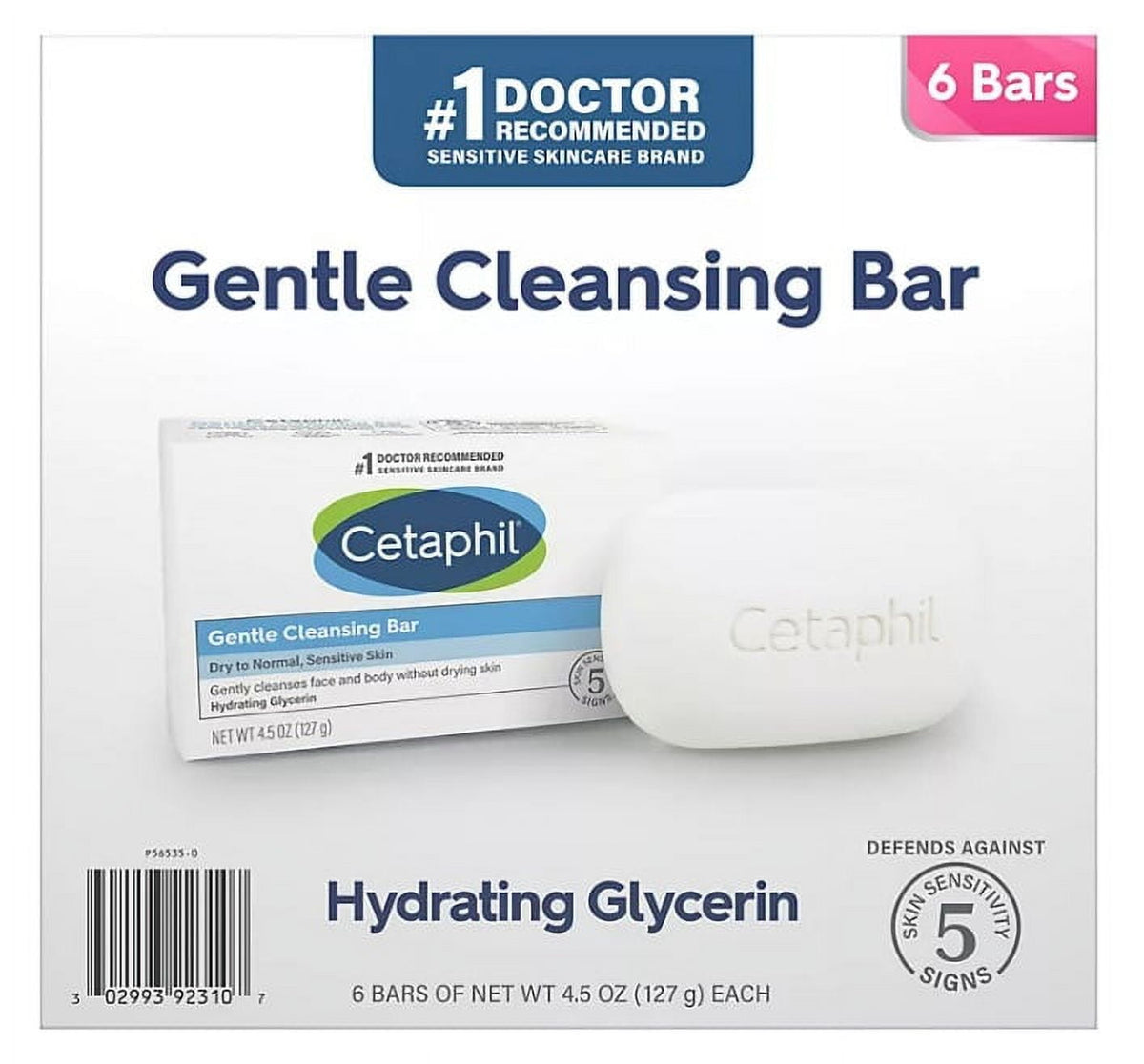 Cetaphil Cleansing Bar 4.5 oz product image 1
