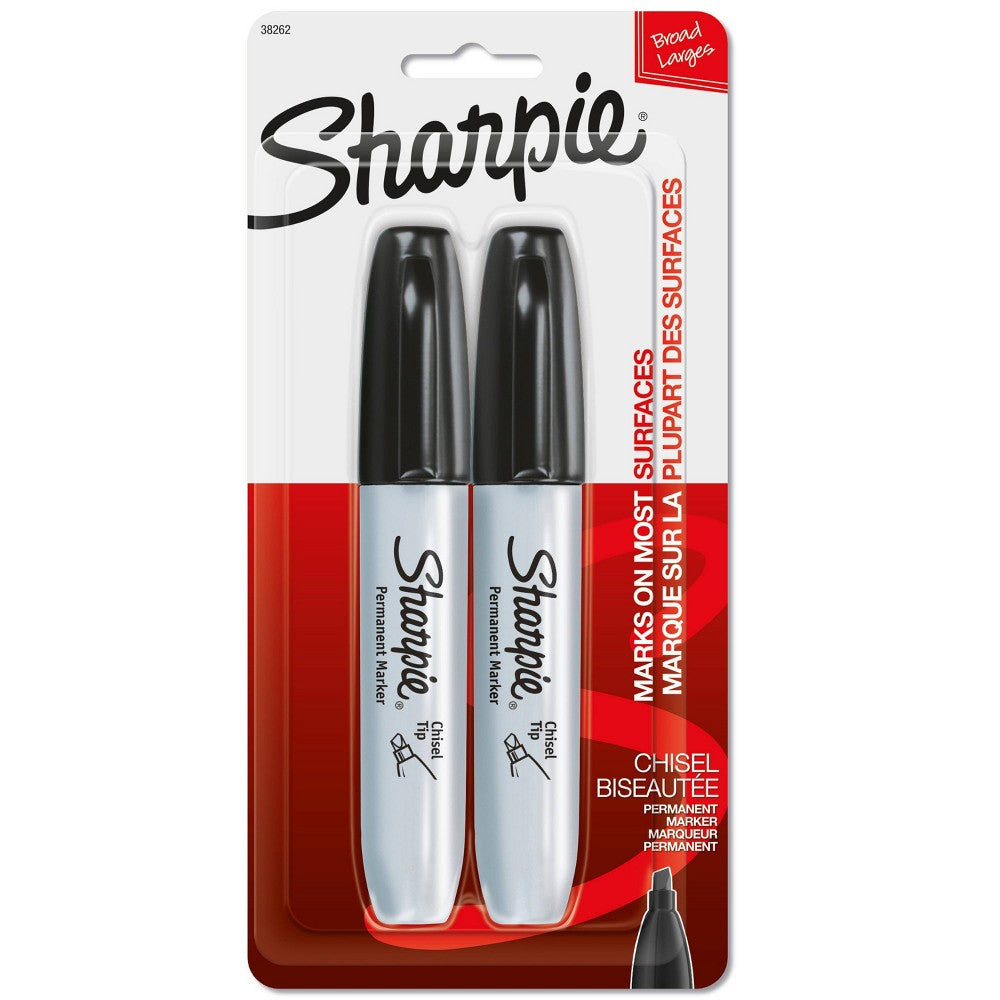 Sharpie Chisel Blk 2 ct product image 1