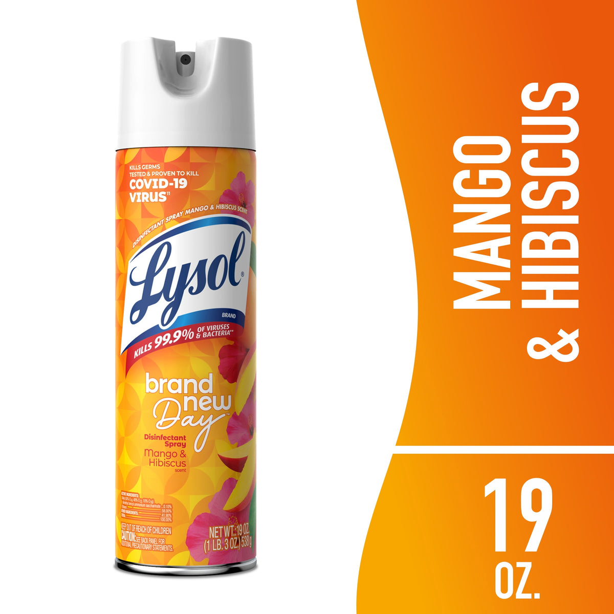 Lysol Spray 19 oz Mango Hibiscus product image 1