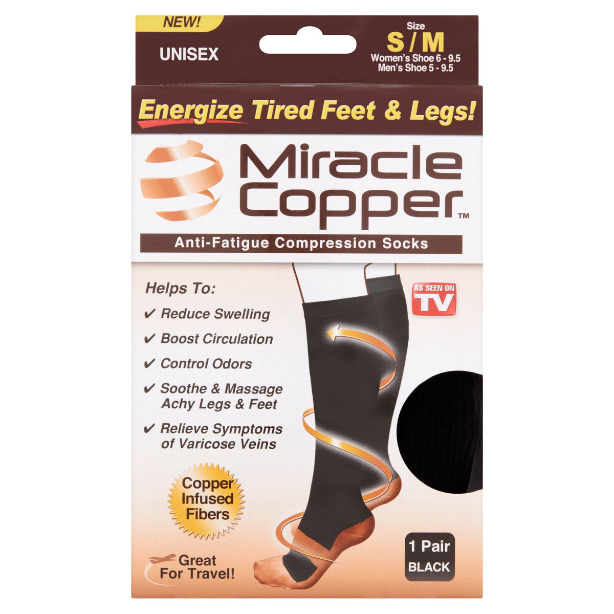 Miracle Socks Small/med Black product image 1
