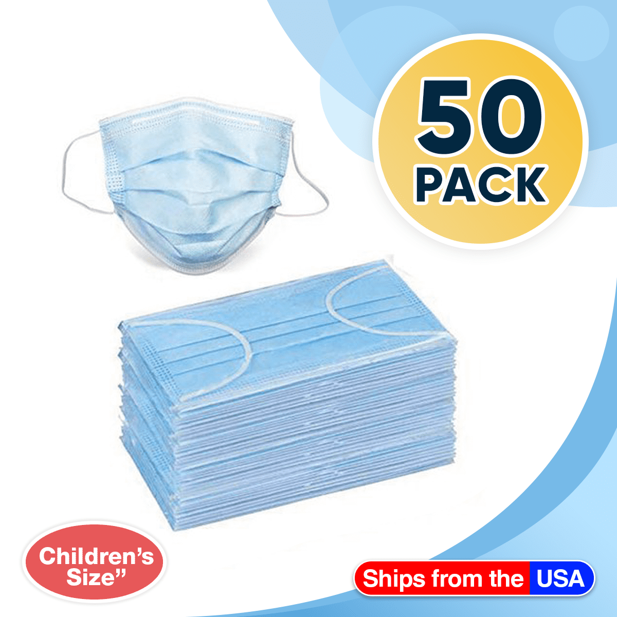 General Care 3ply Youth Masks 50 ct product image 1