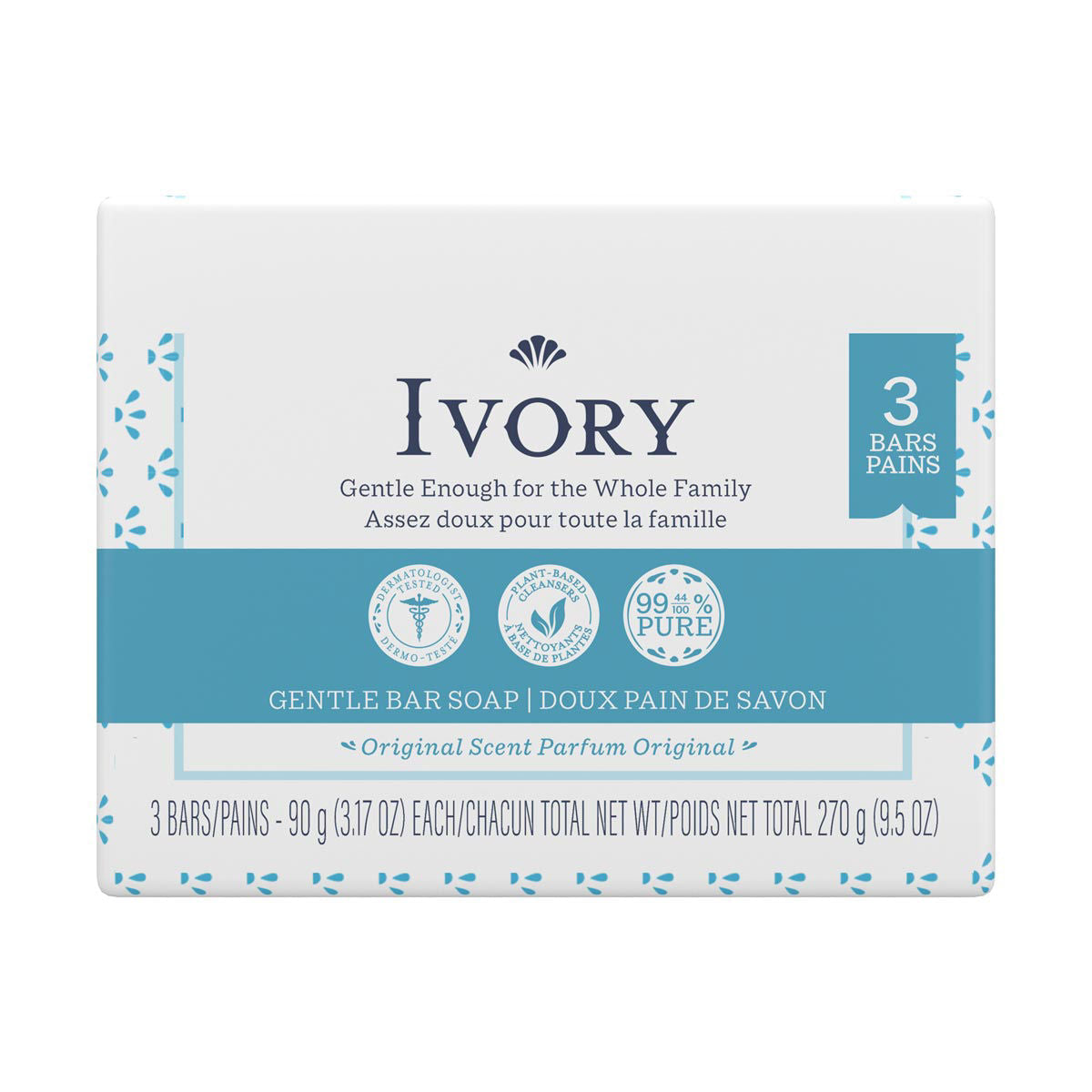 Ivory 3bar-3.17oz Gntl Original Scn product image 1