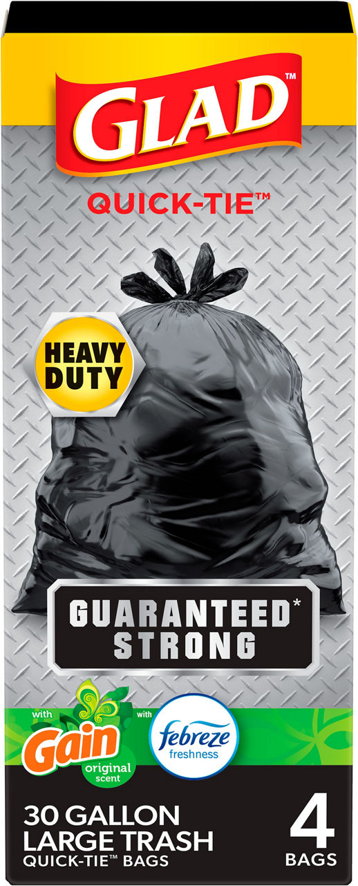 Glad Trash Quick-t Blk 30 g 4/40c product image 1