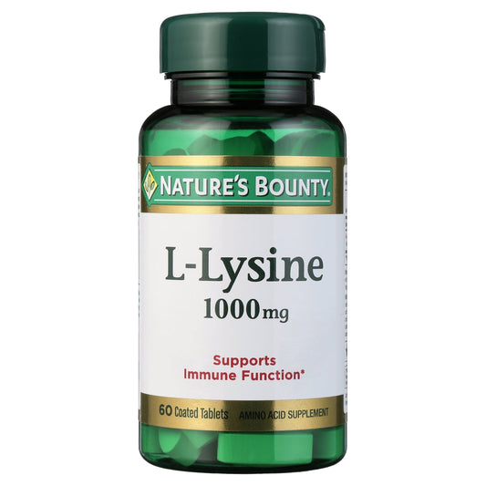Nature's Bounty # 6011 L-lysine 1000mg 60 ct product image 1